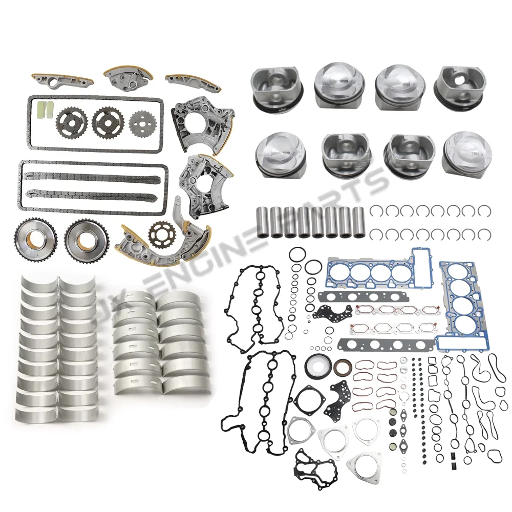 Engine Rebuild Timing Chain Kit Piston Bearing Gasket Set For VW TOUAREG AUDI 4.2 S5 A6 A8 Q7 4.2L V8 06-16 CAUA BVJ BAR CGNA view 3