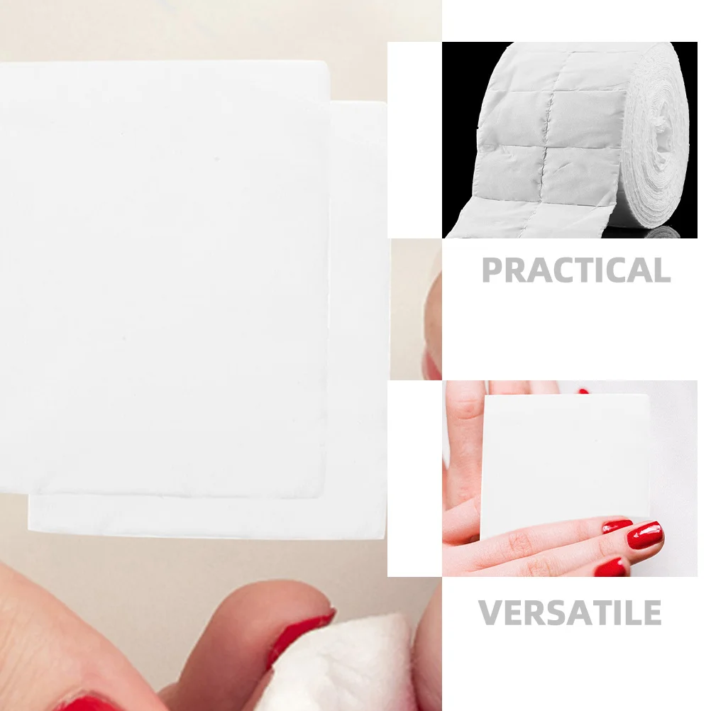 2 rotoli di carta per lavaggio unghie, asciugamani per unghie, morbidi e assorbenti, per manicure, rullo di scarico, tamponi struccanti per viaggi a casa