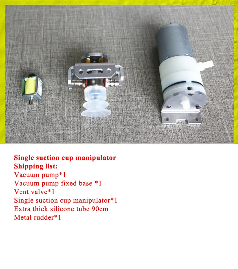 Großer Manipulator Saugnapf Roboterarm Vakuumpumpe Saugnapf Roboterklaue Handgreifer DIY Kit Luftpumpe für Arduino Robot Kit – Detail 2