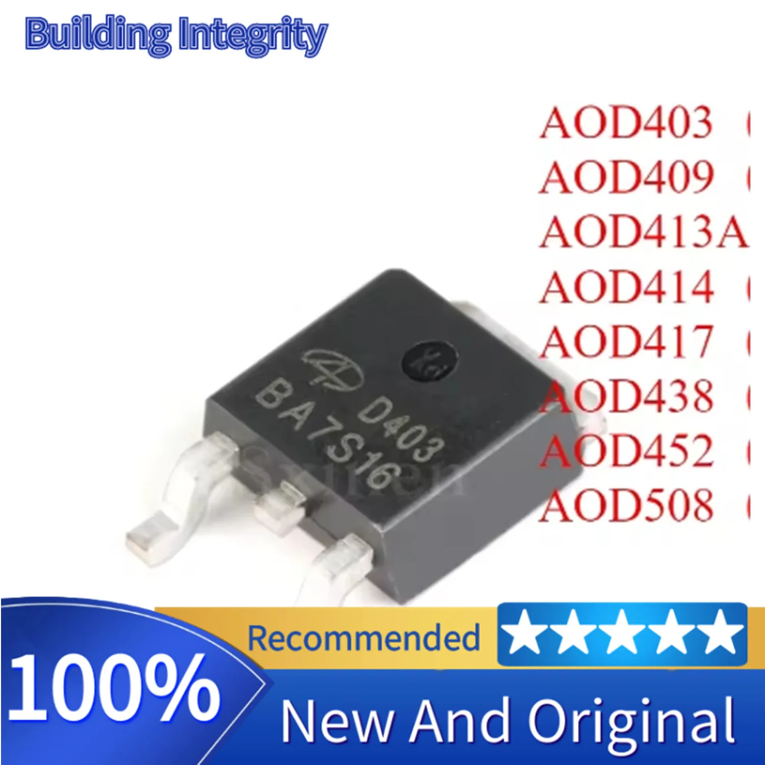 10PCS/LOT AOD403 AOD409 AOD413A AOD414 AOD417 AOD438 AOD452 AOD508 TO-252