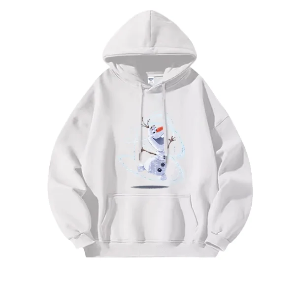 2025 ديزني فروزن المرأة هوديي جودة عالية 2025 جديد الأميرة إلسا آنا ملابس الفتيات سترة فضفاضة ملابس الشارع #3