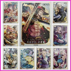 Anime ONE PIECE Rare AR Refraction Foil Luffy Ace Mihawk Law Black Maria Smoker Toys for boys Collectible Cards Birthday Present