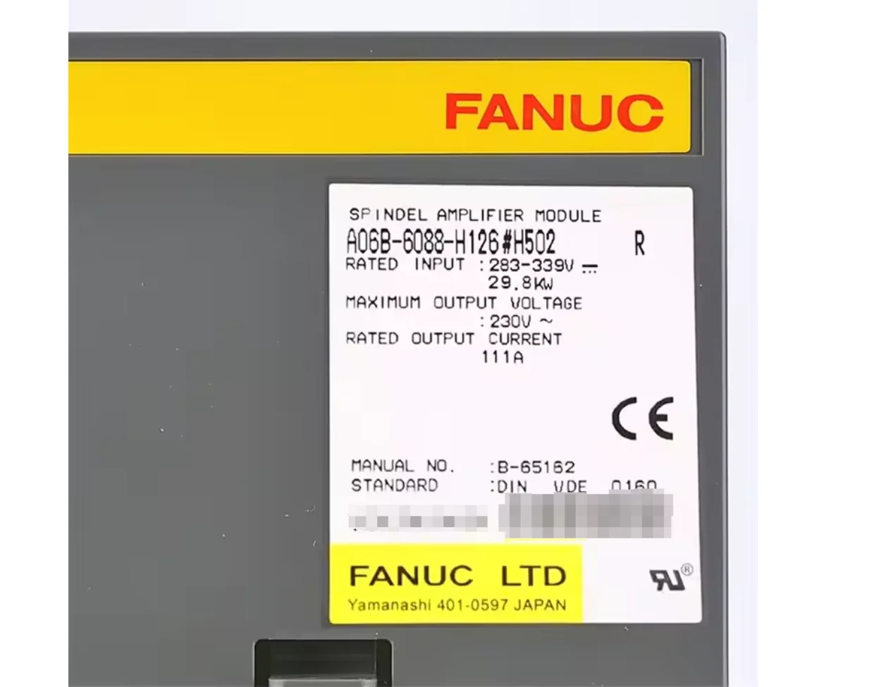 A06B-6088-H126 Fanuc Servo Drive Power Supply Module Tested Ok A06B 6088 H126