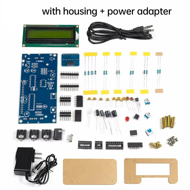 DC9V CW Decoder Morse Code Reader DIY CW Trainer Decoder Kit LCD Display Radio Circuit Board Welding Practice Kits