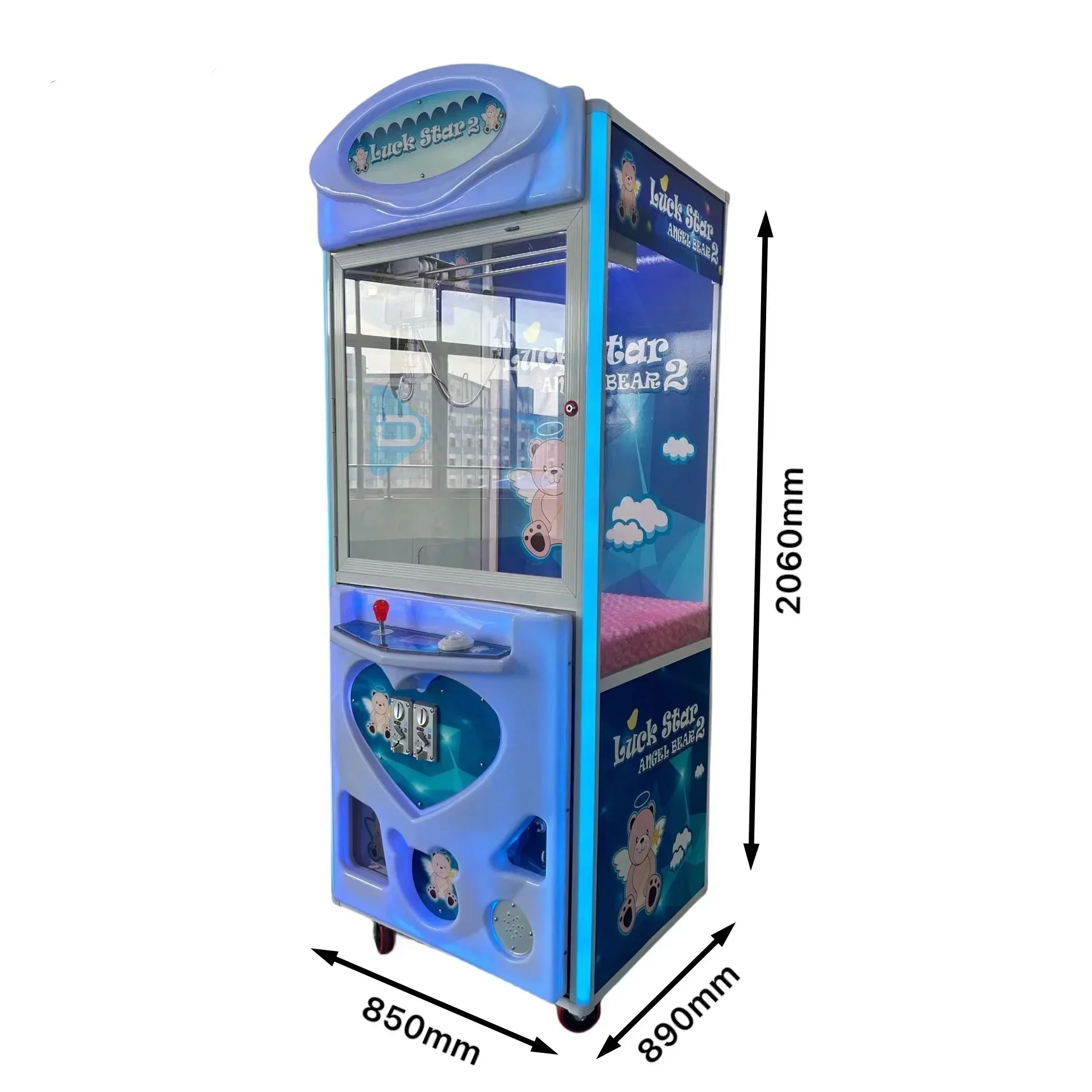 Lucky Star 2 Claw Machine Support Customized Logo Crane Claw Game  Machine Prize Claw Machine for Sale