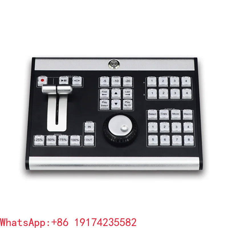 TY-REW380 Slow Motion Video Switcher 4-Channel T-bar COM Control Panel Video Switching SDI Signal Output Input