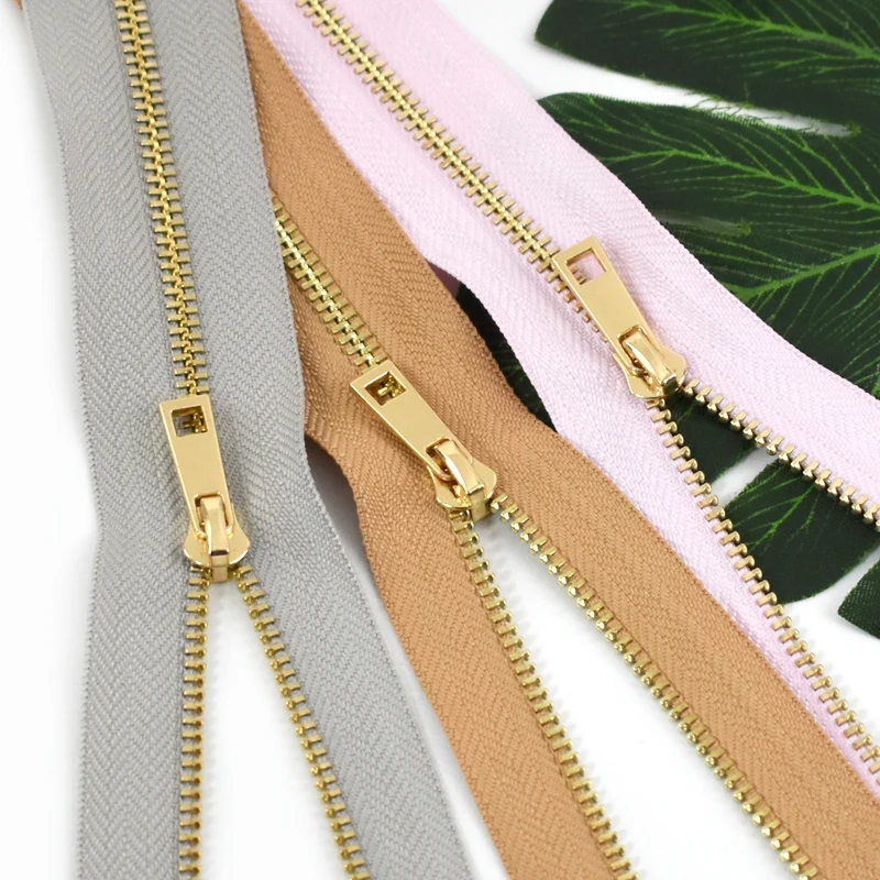 Meetee 2/5Pcs 3# Close-End Metal Zipper 15/20/25/30cm Sewing Closures Zip for Bags Ziper Clothing Pocket Zippers Replacement