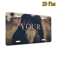 1PC Personalized License Plate Style 2D 15x30CM Iron Sheet Painting - Custom Text Metal Tin Sign for Garage, Car Lover Wall Deco 5