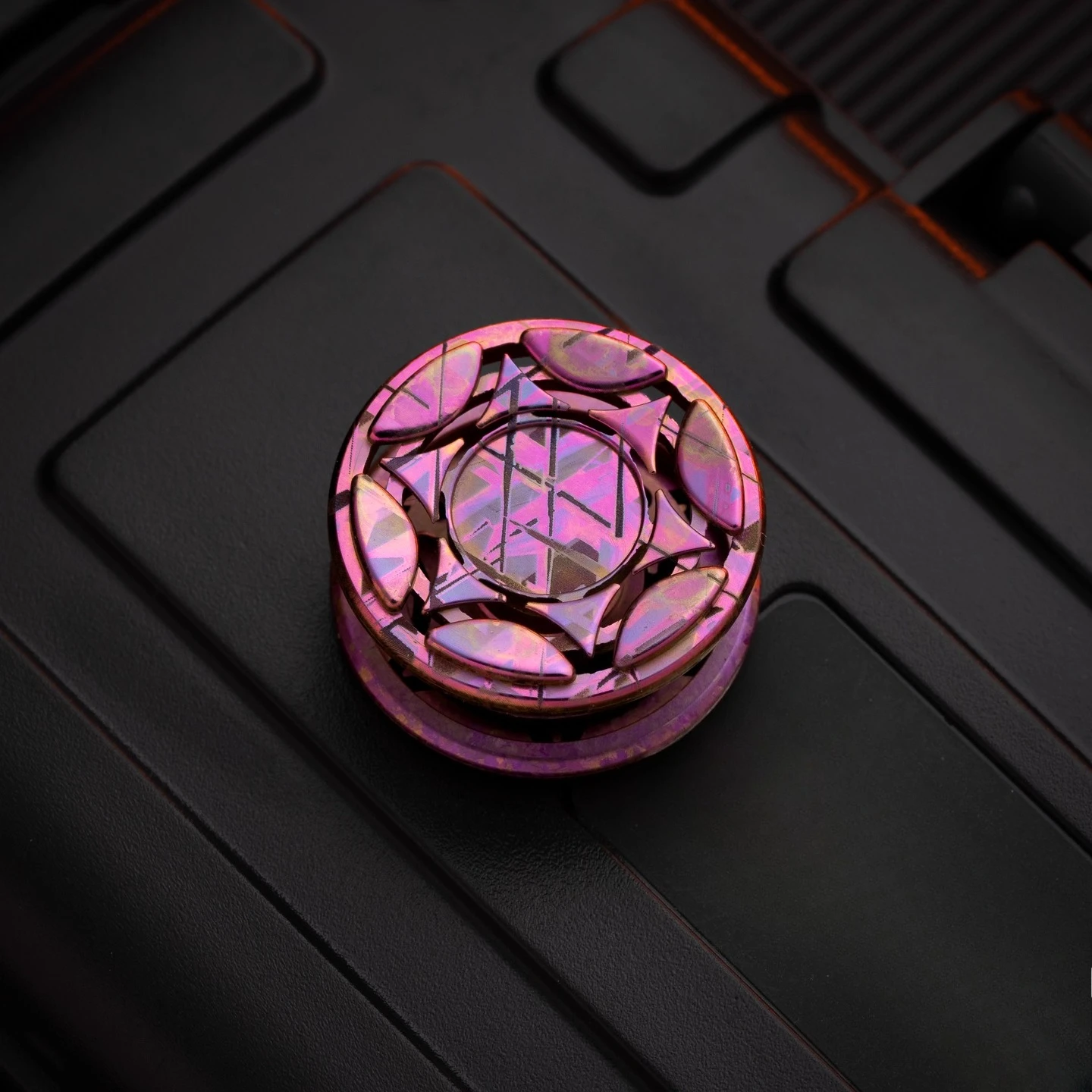 مجموعة من ملحقات تعديل قفل Fidget Spinner Lock ذات النجمة السداسية EDC لعبة تخفيف التوتر لسطح المكتب