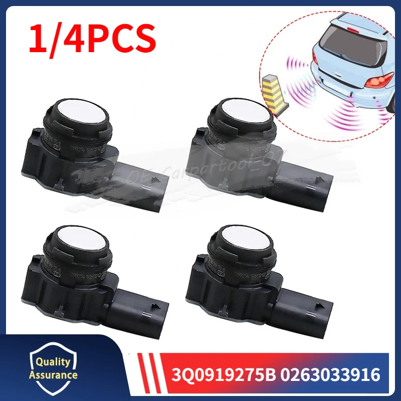 3Q0919275B 0263033916 For VW Tiguan Skoda Kodiaq PDC Parking Sensor Radar White