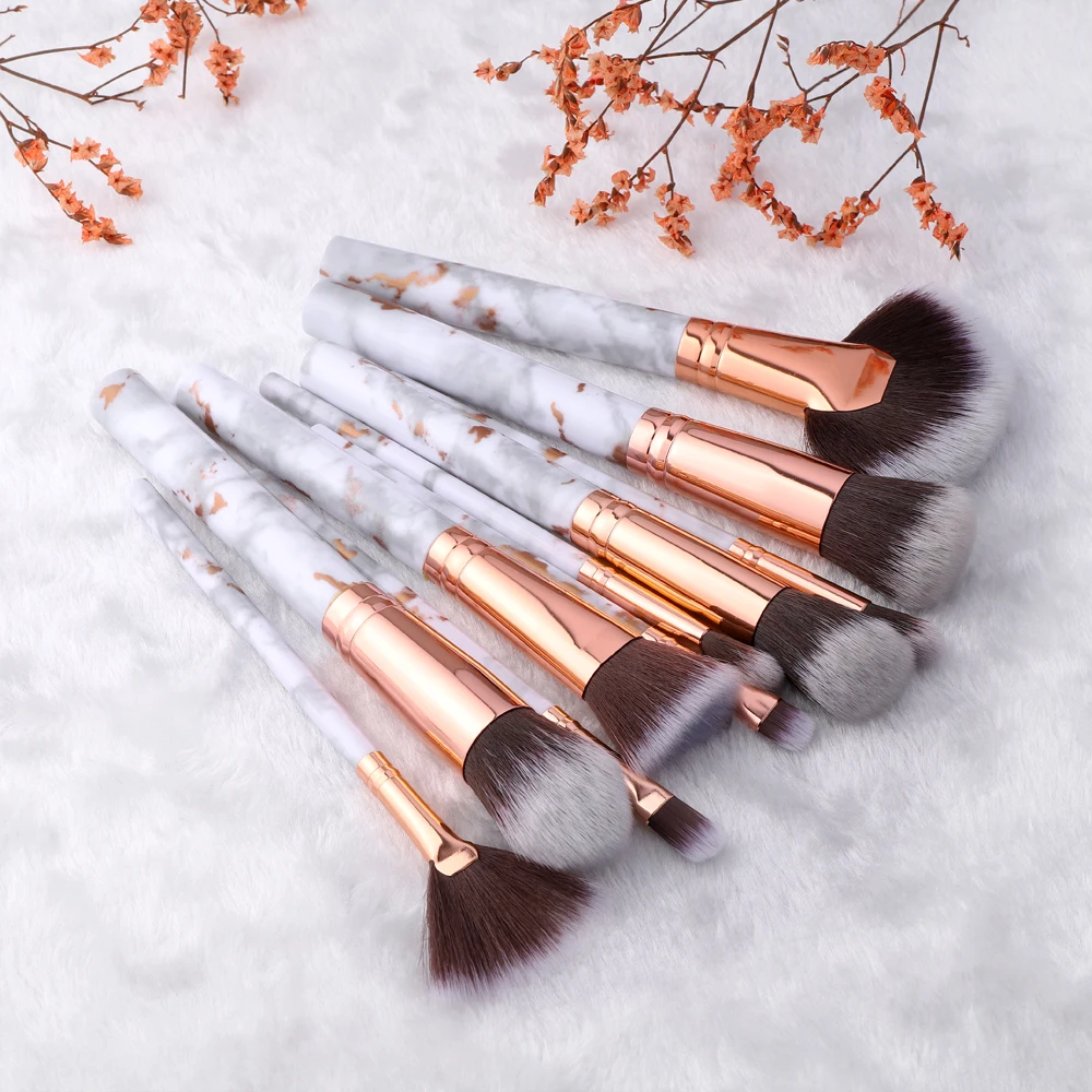 KOSMETYKI Gold Makeup Brushes Tool Set Cosmetic Powder Eye Shadow Foundation Blush Blending Beauty Make Up Brush Maquiagem