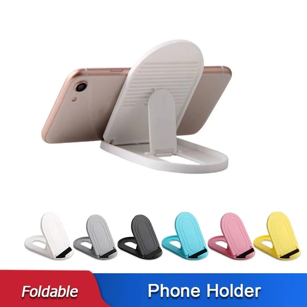 

Desktop Phone Holder 6 Colors Portable Universal Folding Plastic Phone Holder Tablet Stand for Iphone Huawei Smartphone Bracket