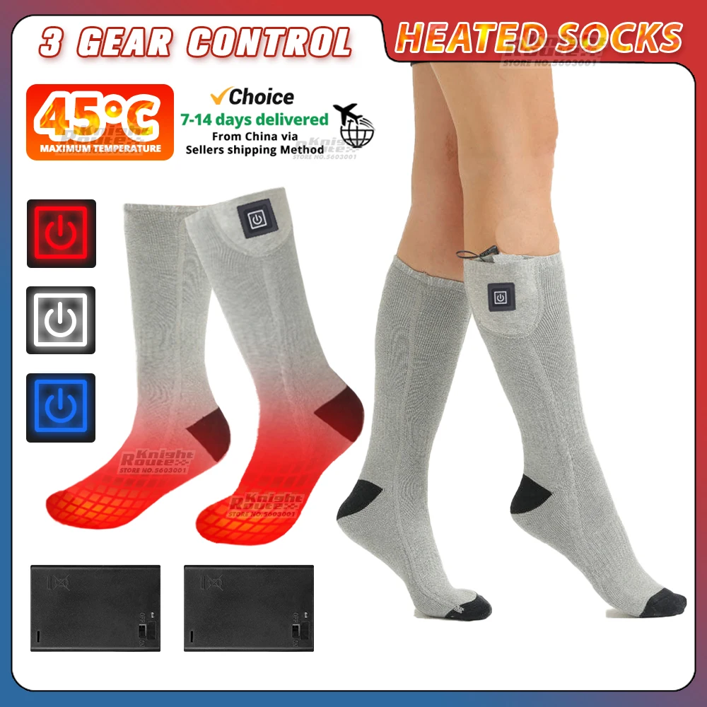 

Winter Heated Socks Control Thermal Socks Men Women Heating Foot Warmer Electric Socks Warm Socks Ski Outdoor Hiking