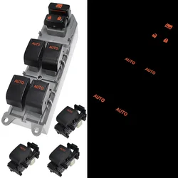 Window Lift Switch LED Left Driving Backlight Window Switch Button For Toyota RAV4 Camry Corolla Yaris Highlander Vios 1-4pcs