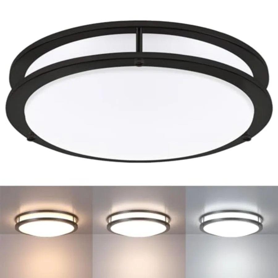 

Flush Mount Ceiling Light Fixture for Bedroom Bathroom Matt LED Ceiling Light 3000K/4000K/5000K Dimmable Flush Mount LED Hallwa