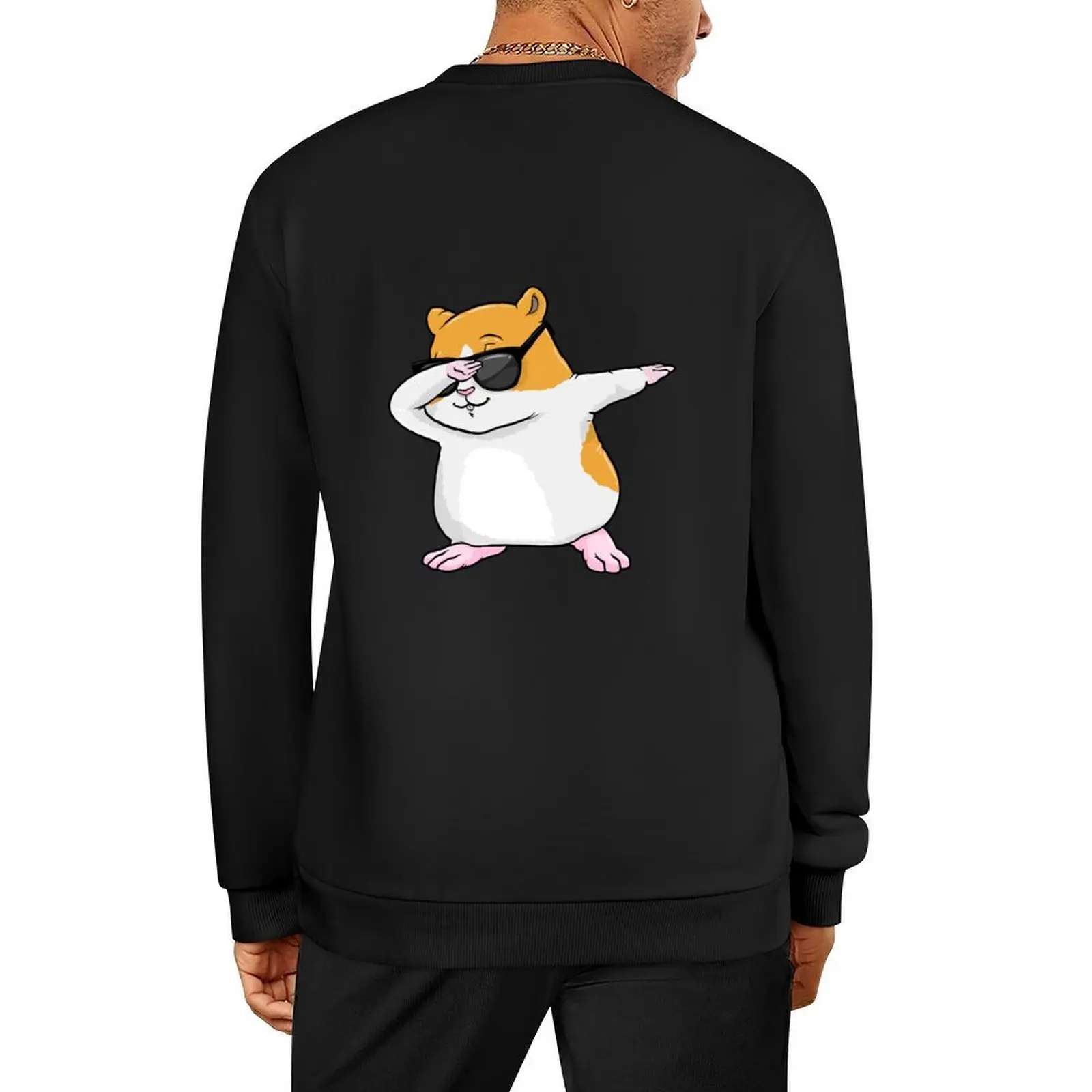 

Hamster with Sunglasses at Hip Hop Dance Dab Pullover men wear tracksuit men men's coat oversize sweatshirts