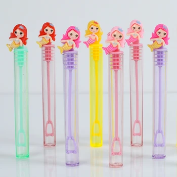 10pcs בתולת ים צינור סבון בקבוק בתולת ים קטן יום הולדת תפאורה חתונה אורחים מתנות לילדים