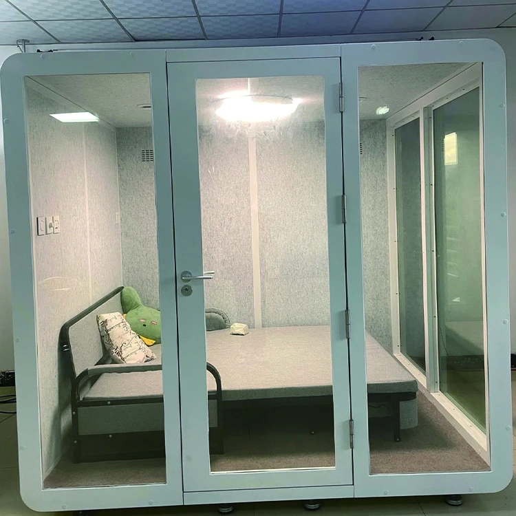 Telephone Booth Office Pod Acoustic Cabin Mobile soundproof room Meeting Pod Silent Booth for Workplace Privacy Area