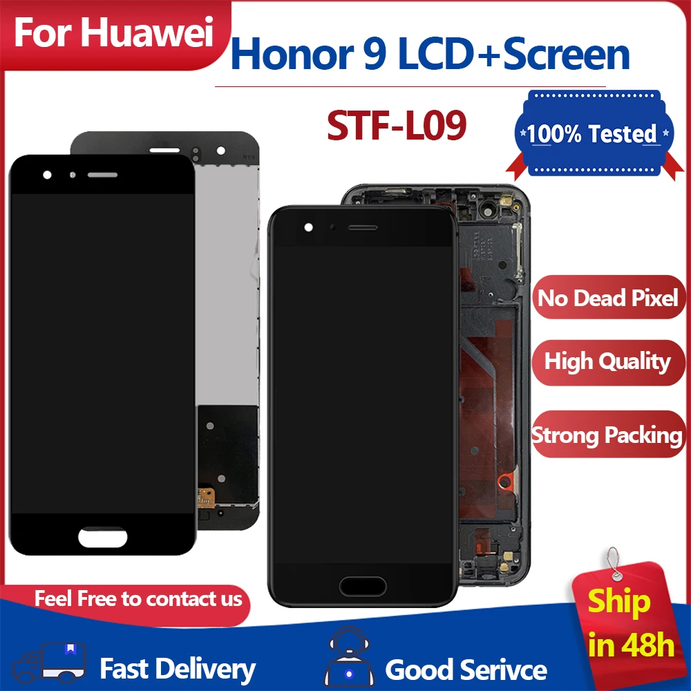 5.15'' New  Display For Huawei Honor 9 LCD Display Touch Screen Digitizer Assembly For Huawei Honor 9 STF-L09 display screen