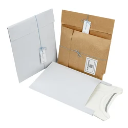 Kraft Paper Shirt Packaging Bag White Brown Envelope Gift Bag Clothing Express Box T-shirt Package Self-adhesive 25Pcs/sets