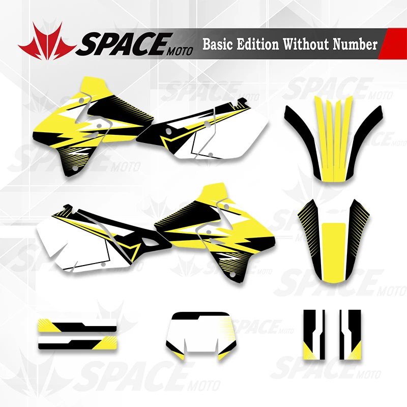 SPACE MOTO For SUZUKI 99-22 DRZ400-S-SM-E Graphics Decals Stickers Kit Number Name Custom