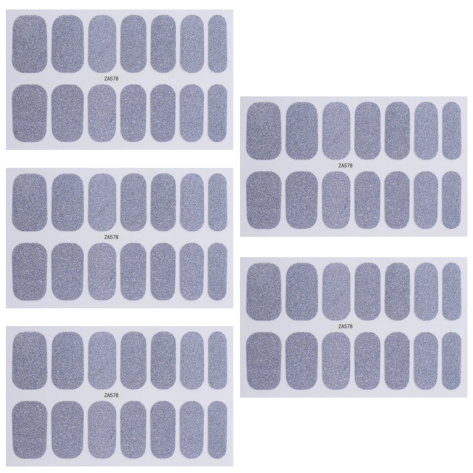 

5pcs Full Cover Art Stickers Lovely Designs For Diy Manicure Christmas Halloween Party Women Nail Decals Fashion Nail Tips