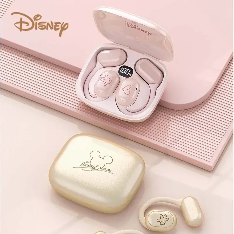

Оригинальные беспроводные Bluetooth наушники Disney рельефные с крючками DN19 с Микки Минни HIFI качественная гарнитура спортивные наушники для бега