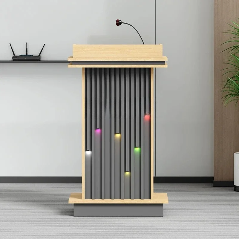 Welcome podium Chair's podium Classroom podium Reception room
