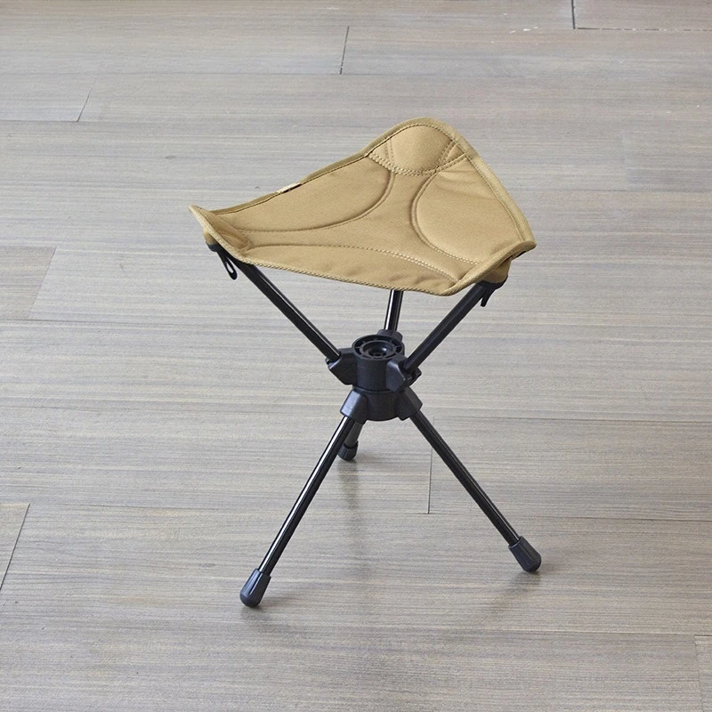Aluminum Alloy Stools, Train and Subway Lightweight Portable Taburetes, Outdoor Camping Oxford Cloth 360° Rotating Bancs