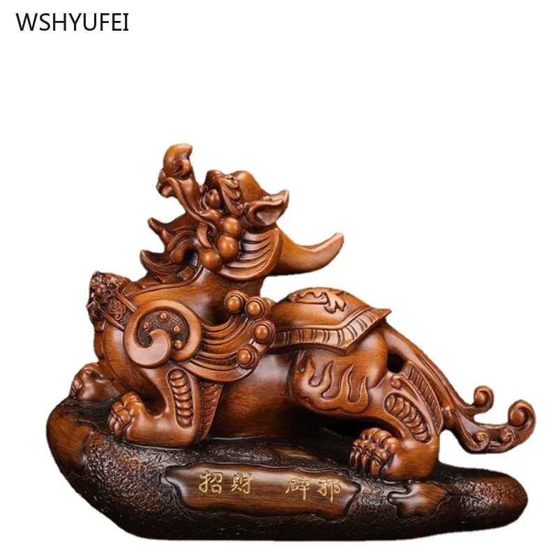 1pc Resin Xiupi ornaments living room home decoration Attract wealth Exorcism Animal Shapes Feng Shui Sculpture Crafts gifts