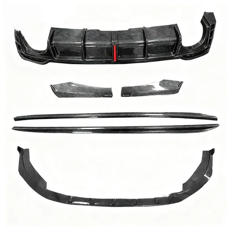 Premium Car Accessories RS5 Carbon Fiber Rear Bumper Diffuser Front Lip Sps Side Skirts Body Kits A5 S5 RS5 B9.5 Co Durable