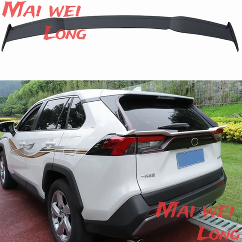 For 2019 2020 New Toyota RAV 4 RAV4 Spoiler High Quality ABS Material Car Rear Wing Lip Spoiler by Primer Color