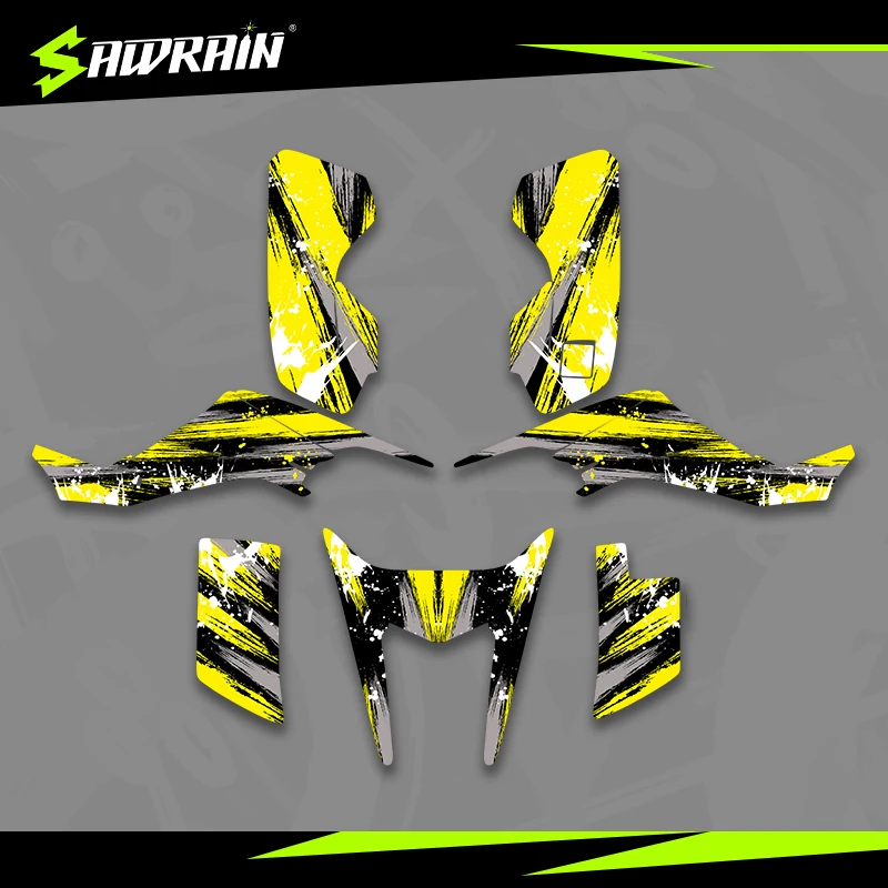 

Sawrain Motorcycle Graphics Backgrounds Decal Stickers Kits for SUZUKI 03-08LTZ400 KFX400