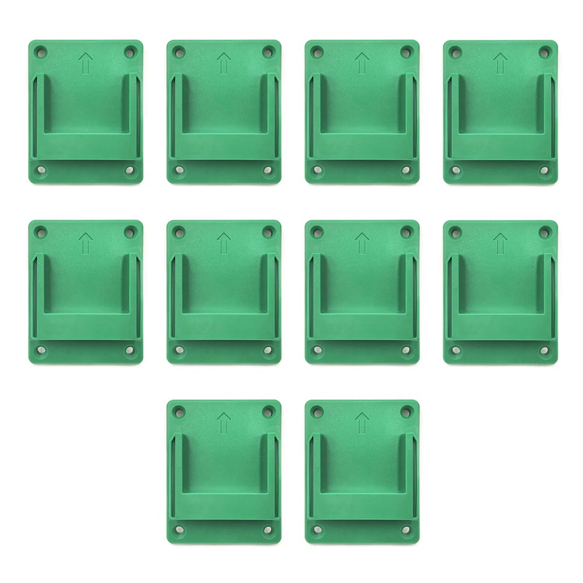 10Pcs Wall Mount Power Tool Holder Bracket for Hitachi/for Hikoki/for Metabo 18V Li-Ion Battery Machine Storage Rack