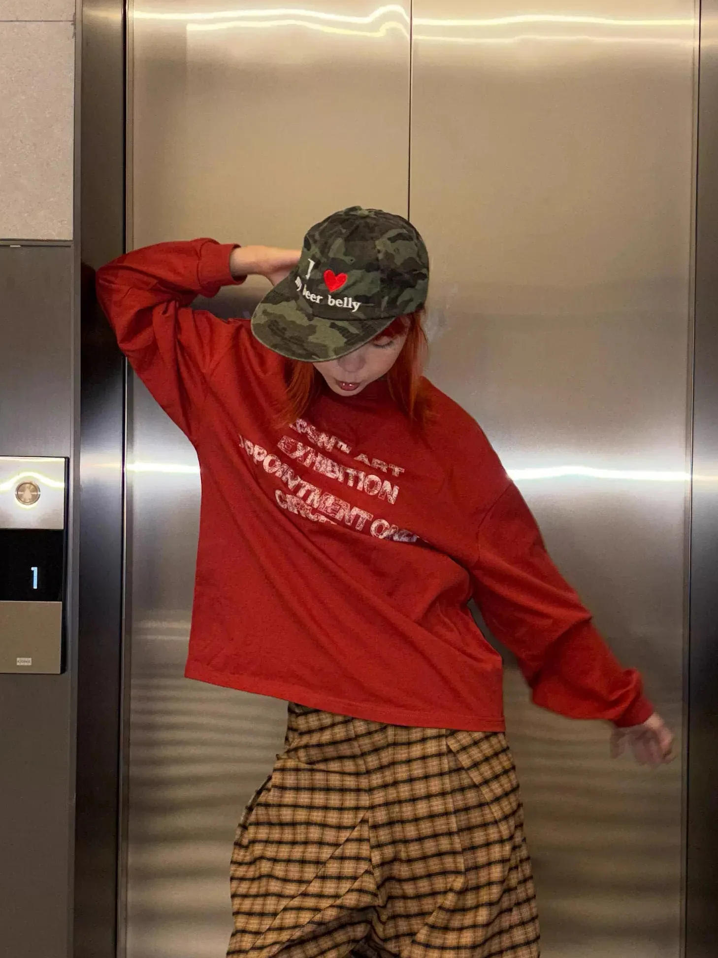 East Today Retro Distred Sport Letter Print Casual los lang Sve T-shirt Damesbasislaag Top Comfortabel katoen