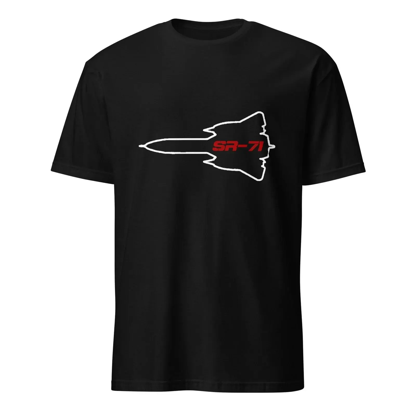 SR 71 Blackbird Outline T Shirt Stealth Recon Jet Military Aviation  vintage Washed homme Stretched Soft Unisex Breathable