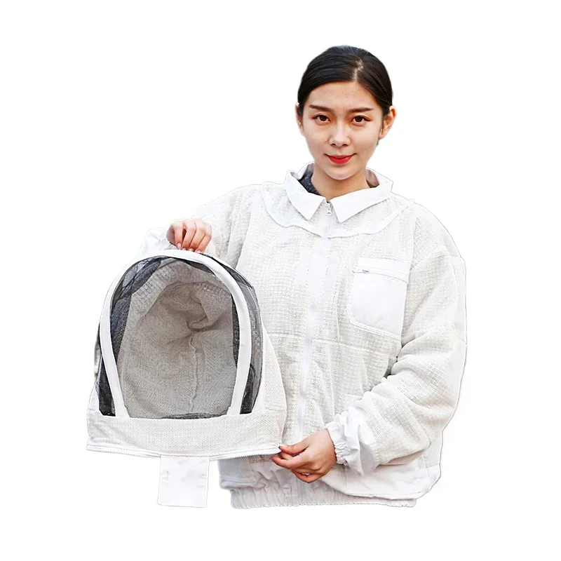 Quality Beekeeping Jacket hemp mesh vent space Beekeeping Clothing Beekeeper Protection Clothing Anti Bee Suit Beekeeping Tool