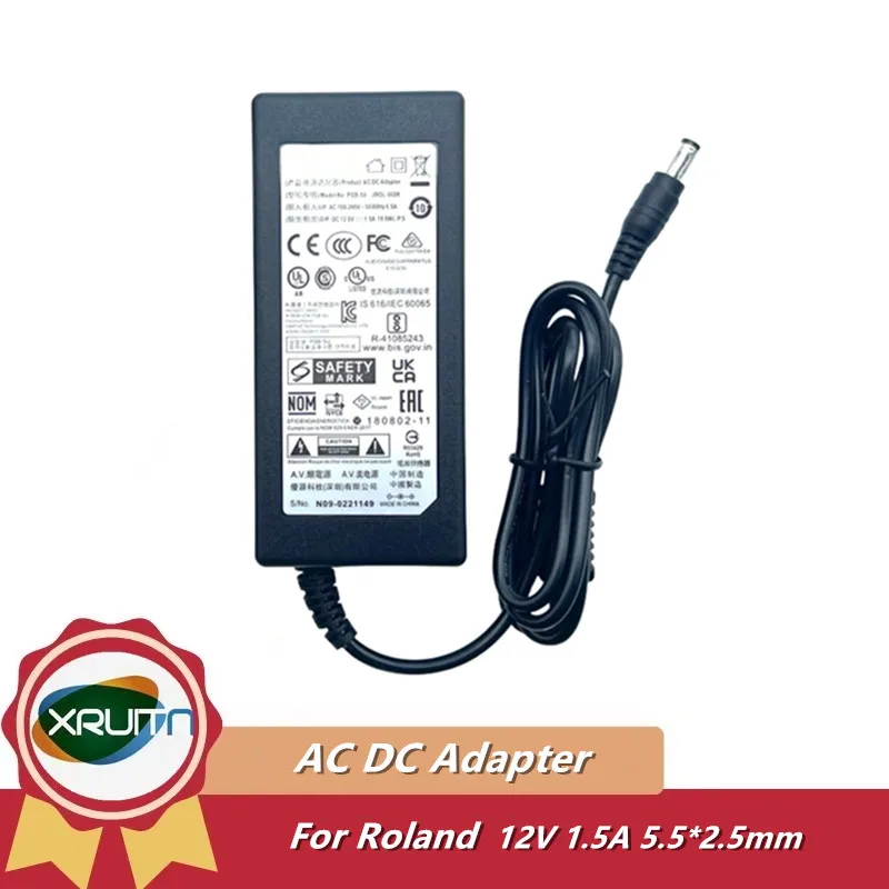 12V 1.5A AC Adapter Charger For Roland Guitar Effect PSB-5U FP-10 FP-18 BK RD-88 Power Supply