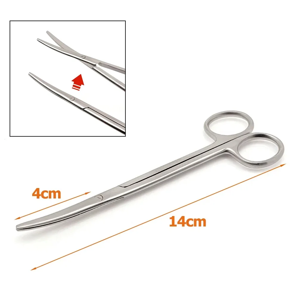 Premium 14CM Metzenbaum TC Scissors Curved Blunt Tonsil Medical Cutting Tool