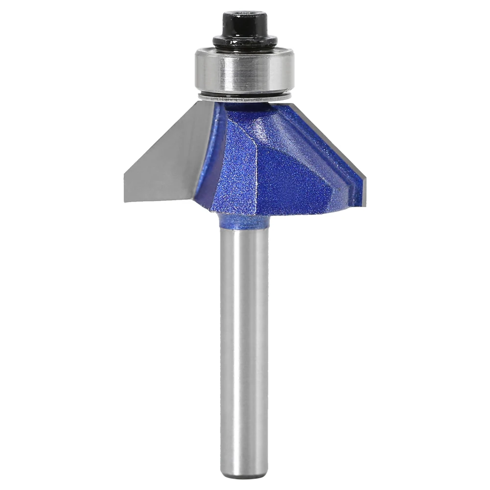 45 Degree Chamfer Router Bit with 45# Steel Material and Solid Hardened Steel Body for Durable and Long lasting Use