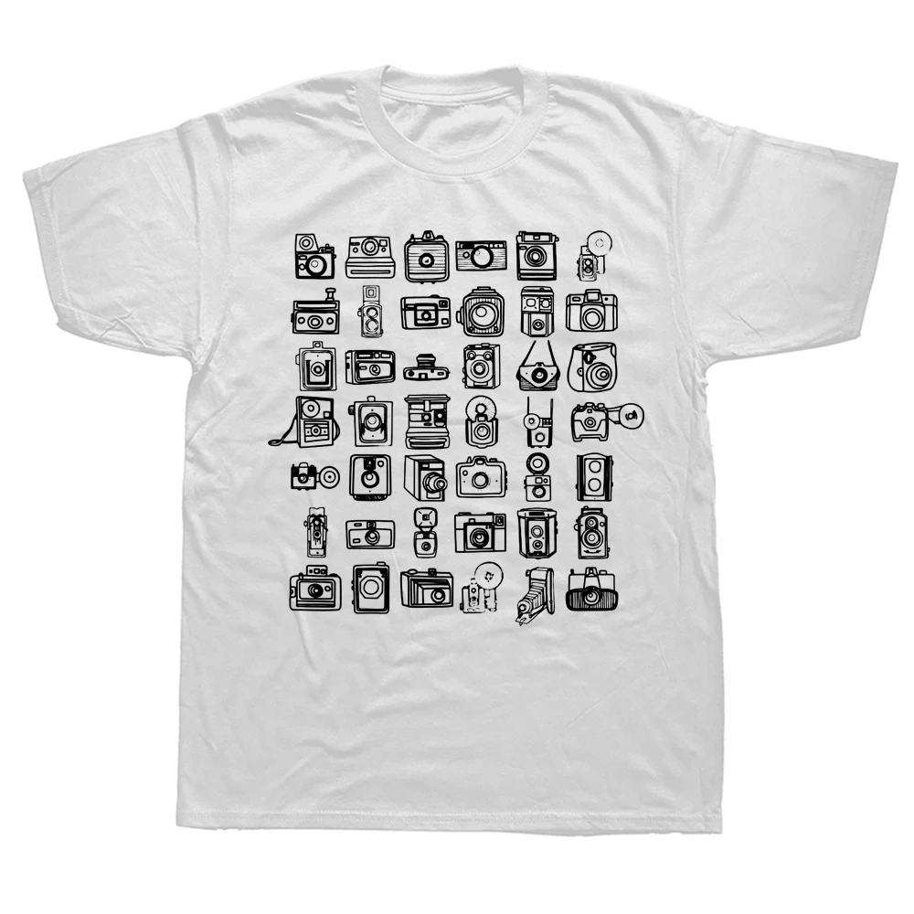 Funny Vintage Camera T Shirts Graphic Cotton Streetwear Short Sleeve Birthday Gifts Summer Style T-shirt Mens Clothing