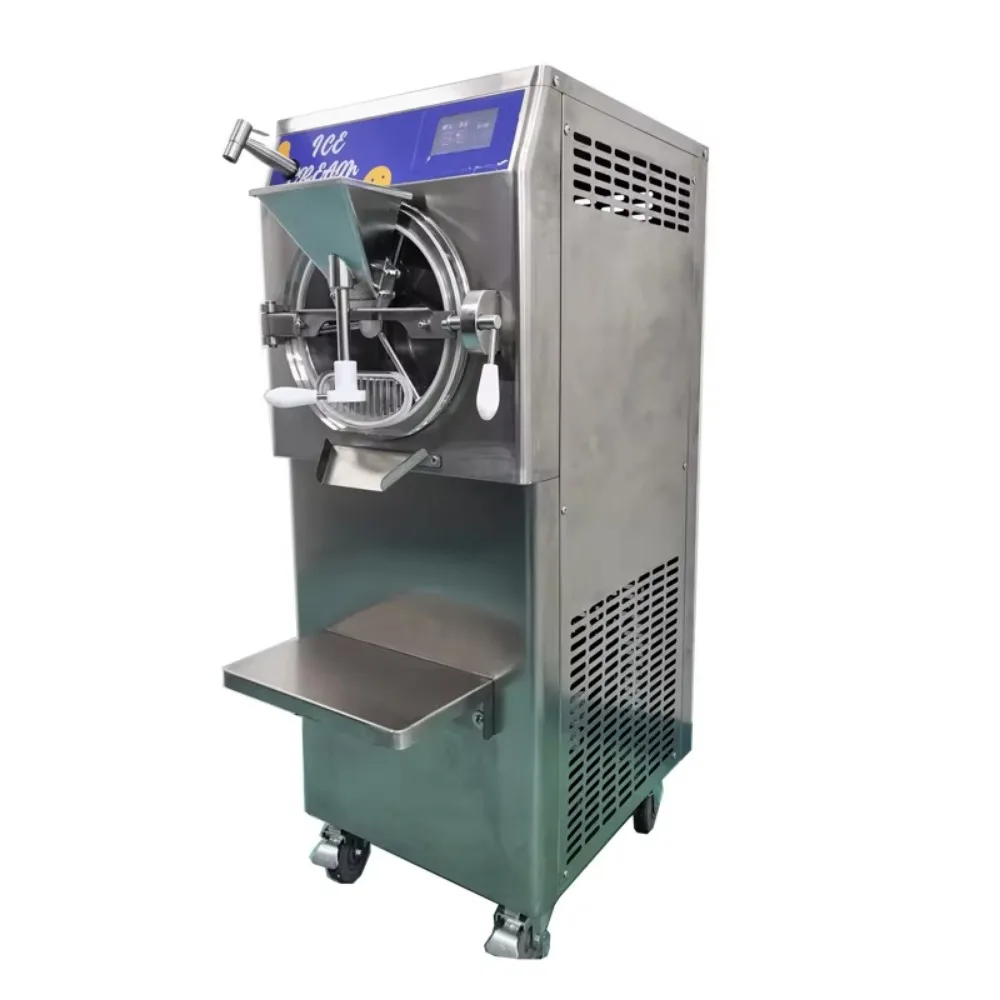 Commercial Gelato Hard Ice Cream Maker Machine High Quality Patent 5 Program Horizontal Italian Batch Freezer for Restaurant