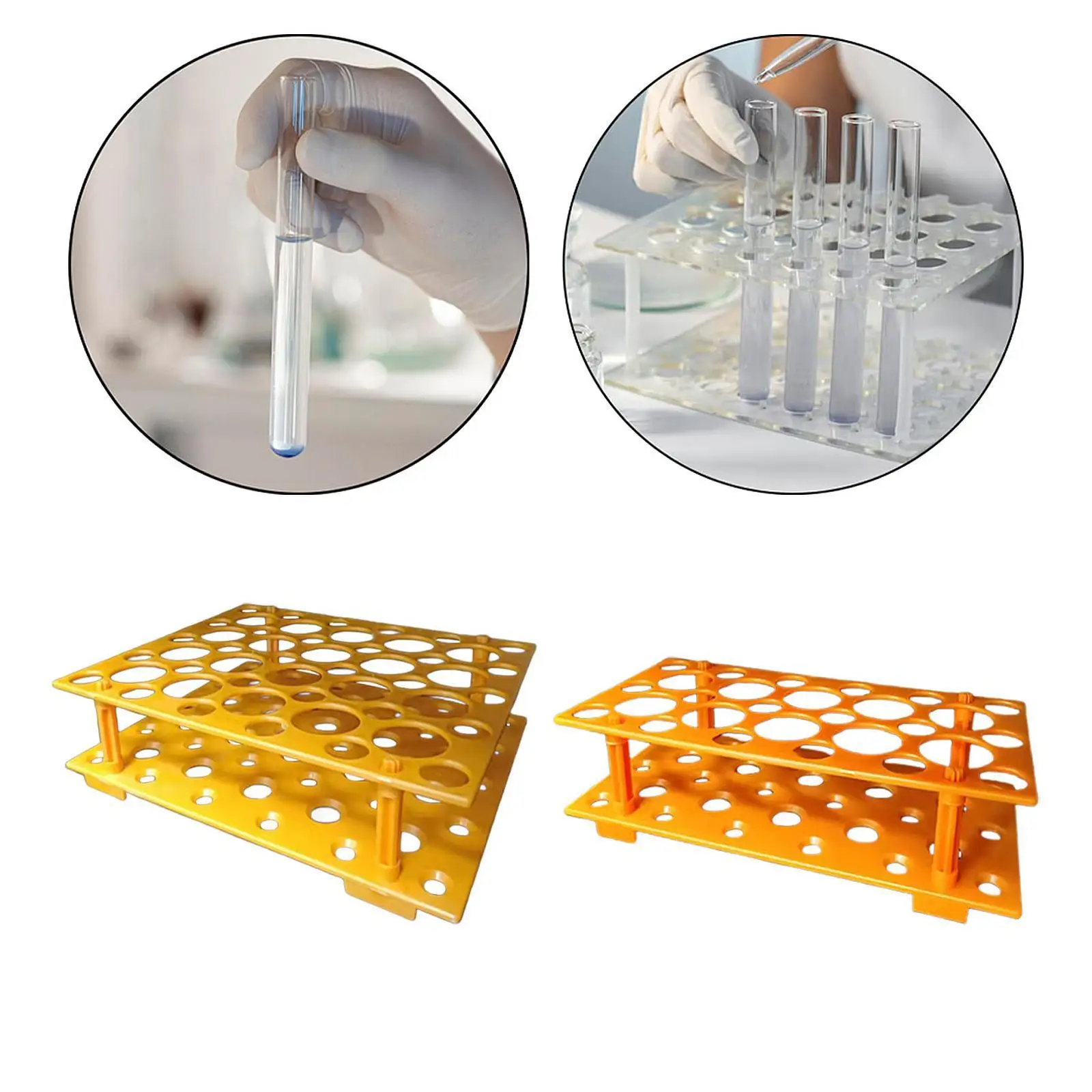 Soporte para tubos de ensayo, organizador multiusos, suministros científicos, práctico y resistente para tubos de centrífuga de 10ml/15ml/50ml, soporte de laboratorio