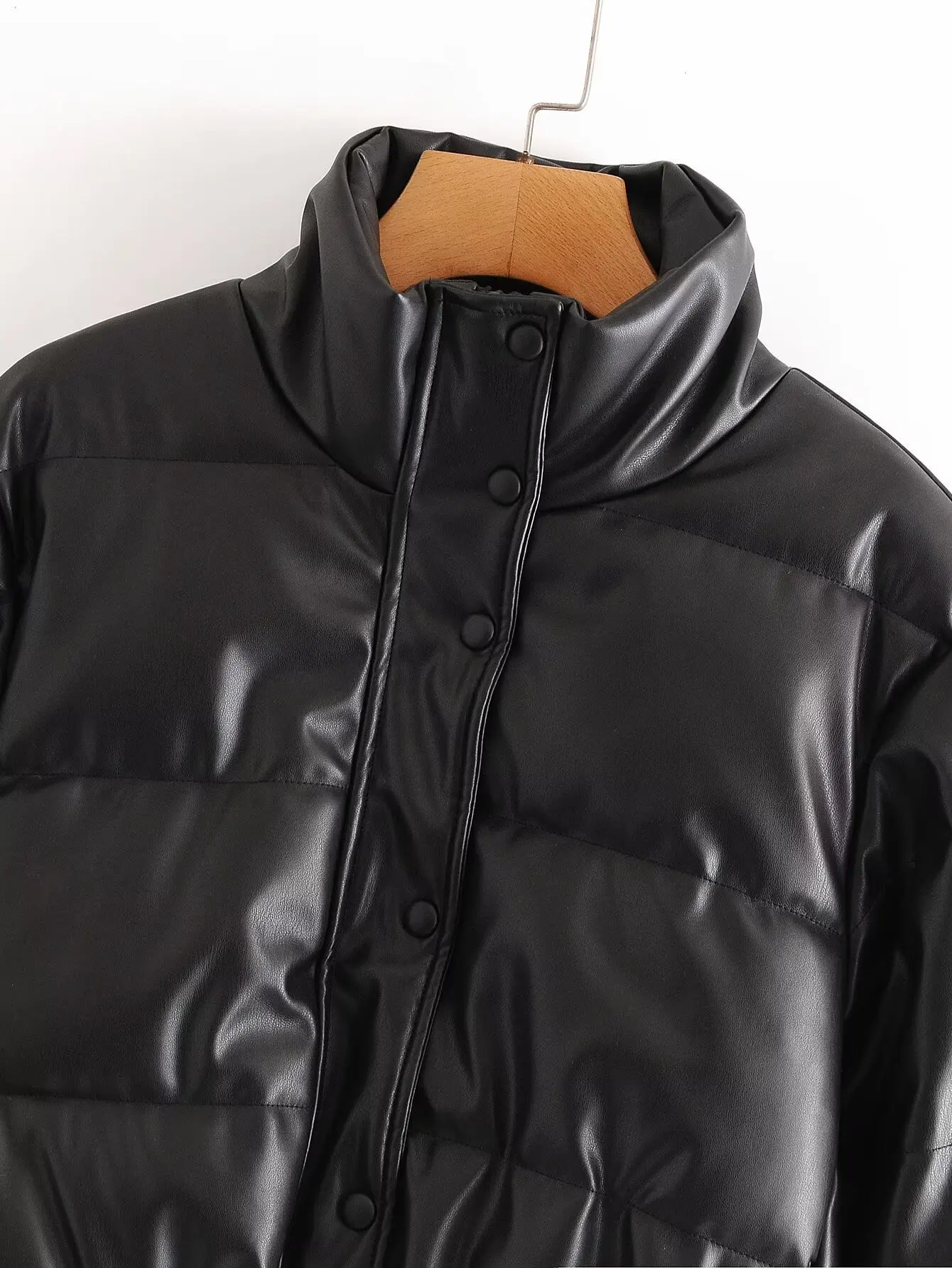 2025 Winter New Product Women's Wear Urban Leisure Imitation Leather Cotton Jacket Jacket