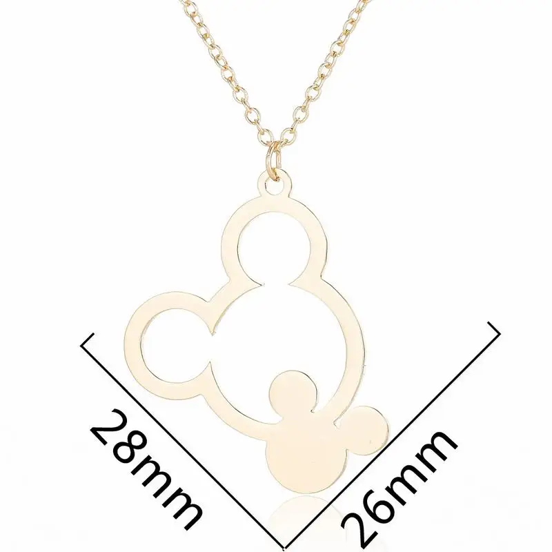 10Pieces Stainless Steel Cartoon Pattern Cute Jewelry Necklace Holiday Gift Castle Fantasy Fashion Jewelry for Women