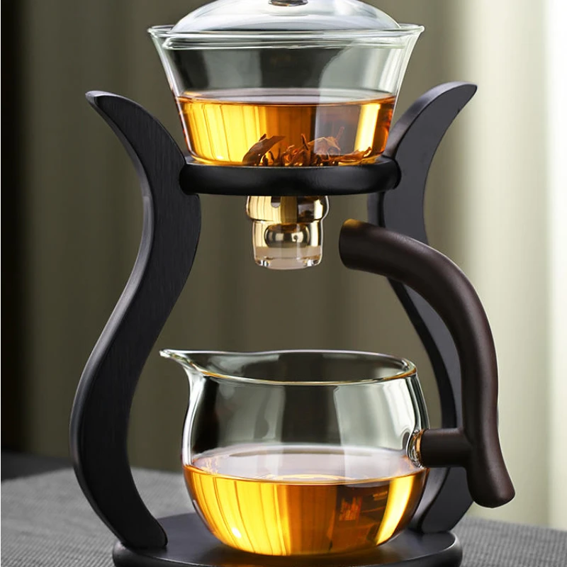 

Tea artifact, glass tea set, teapot, teacup, household kung fu tea, automatic tea maker, light luxury, high-end