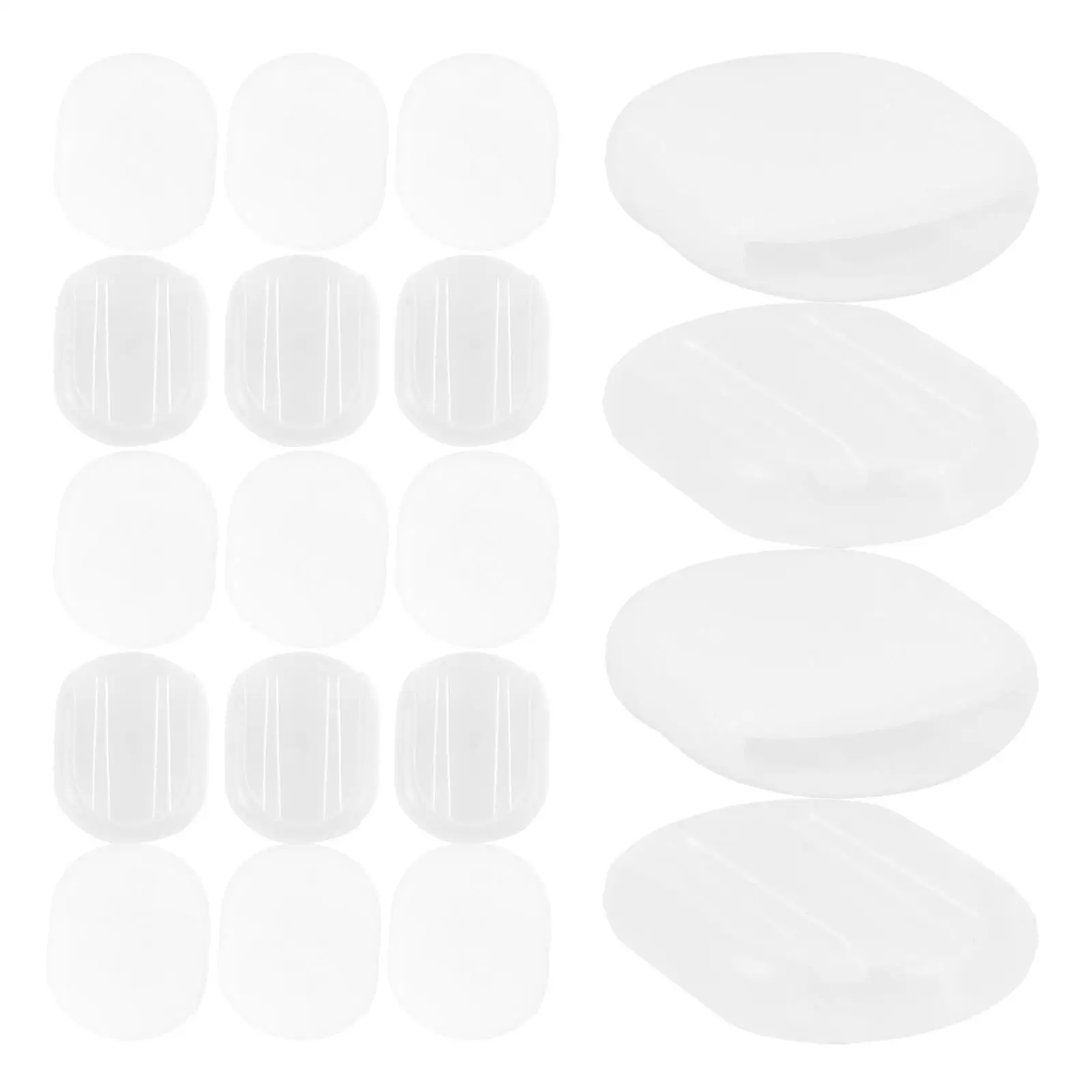 

40 Pcs Ear Clip Pad Earring Cushions Soft Transparent Pain Proof Lightweight Thin Clip On Mats For Daily Use Suitable Most Clips