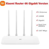 Xiaomi Router 4A Gigabit Version Network Ports 2.4/5 GHz 128MB Repeater External Signal Amplifier Mi Home APP Parental Control