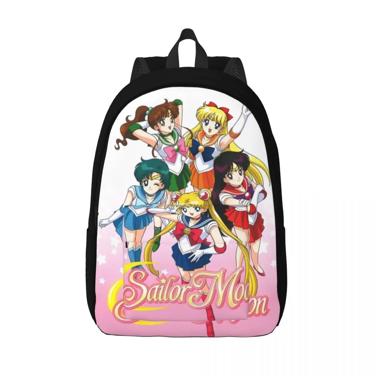 

Magical Girl Comics Backpack for Men Women Teenage High School Hiking Travel Daypack Shojo Manga College Canvas Bags Gift