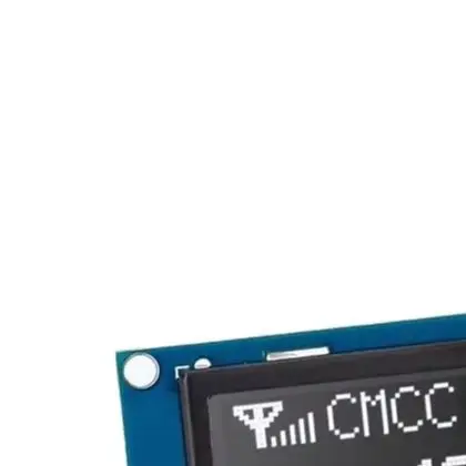 2.42 inch For OLED Display Module Compatible with For ESP32 Development Board 128x64 Resolution Iron Frame Construction